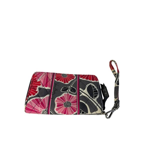 Vera Bradley Cherry Blossom Wristlet Zip Around Wallet 6.25 in X 4.25 - Picture 1 of 4